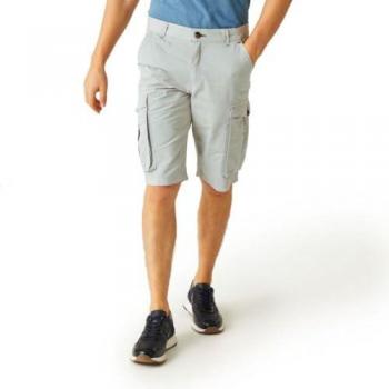 Regatta Men's Shorebay Vintage Cargo Shorts - Silver Grey, Size 36