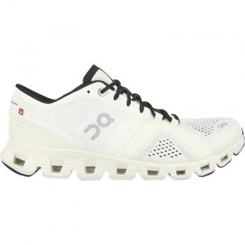 On Running Cloud X3 Women's White and Men's Ivory Flame Low-Top Sneakers