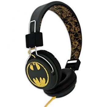 OTL Technologies DC Comics Batman Vintage Logo Negro, Amarillo Circumaural Diadema Auricular - Auriculares