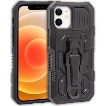 Funda Dura Cool con Clip Negra para iPhone 12 Mini