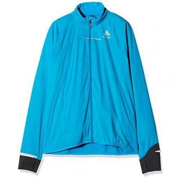 Odlo Jacket ZEROWEIGHT Logic Chaqueta, Hombre, Blue Jewel Graphite Grey, XX-Large