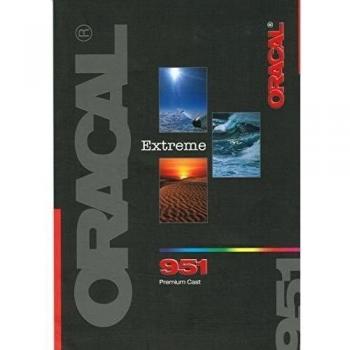 ORACAL 951 High Performance Cast - 5 m rollo en 4 anchuras y 116 Colores, 933 zinn metallic, 126 cm