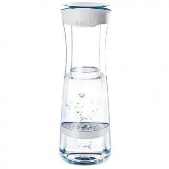 BRITA Botella con Filtro 1.3 l, Color Blanco/Cian, 1,3 litros
