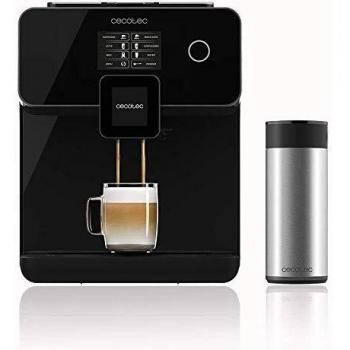 Cecotec Cafetera Automática Power Matic-ccino 8000 Touch Serie Nera. Depósito de leche, Pantalla Táctil, Prepara Cappuccino, Café Personalizable, Tecnología ForceAroma 19 bares de presión