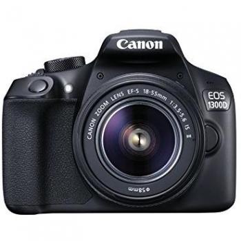 Canon EOS 1300D - Kit con Objetivo EF-S 18-55 mm f/3.5-5.6 IS II y Cámara Réflex DE 18 MP