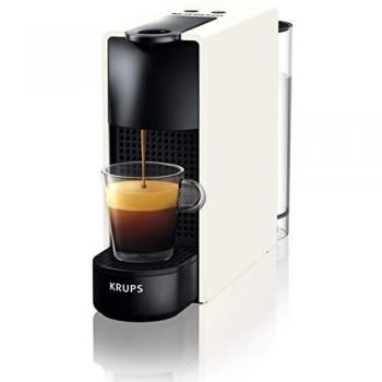 Krups Essenza Mini Nespresso Máquina de Café en Cápsulas Blanca, Independiente, Espresso, 0.6L, Totalmente Automática YY2912FD