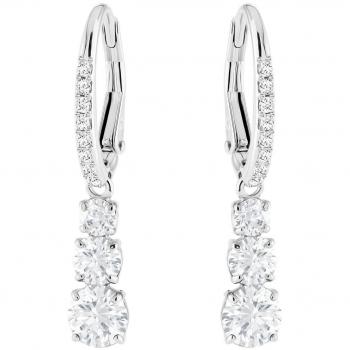 Swarovski Attract Trilogy White Drop Earrings