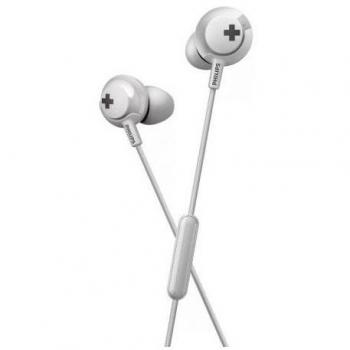 Auriculares Philips SHE4305WT/00 con Micrófono y Cable de Alta Calidad en Color Blanco