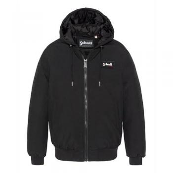 Schott Men's Hooded Jacket BENSON24 in Black