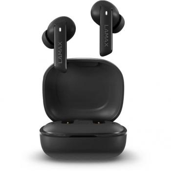 LAMAX Clips1 ANC Wireless Bluetooth Headphones - Black (Hybrid ANC, 44h Playtime, Ergonomic Design)