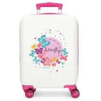 Maleta de cabina Movom Butterfly rígida 50 cm blanco