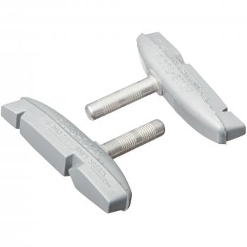 KOOL STOP Bremsschuh 'Eagle 2' SB-verpackt, für Cantilever, auf Karte zu 2 Stück, Steckbefestigung, grau
