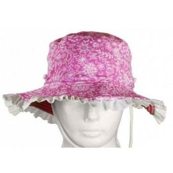 Sun Emporium UV Kopfbedeckungen Mütze Kopfbedeckungen Hut Sommer - Ropa de natación con protección Solar para niña, Color Violeta/Blanco, Talla XS