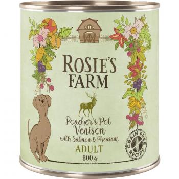 Rosie's Farm Adult Bulk Pack 24 x 800g - Game & Pheasant with Salmon Wet Dog Food