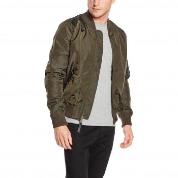 Alpha Industries MA-1 TT Two Tone Bomber Jacket for Men - Rep. Grey, Size S