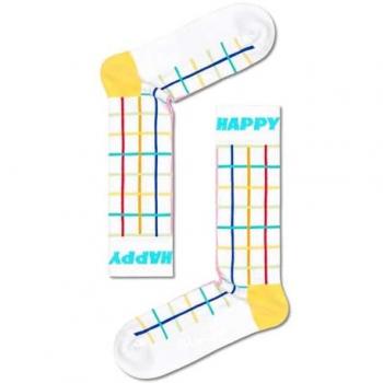 Calcetines Crew Color Grid Happy Socks - Talla 41-46, Estampado Único, Suaves y Multicolores