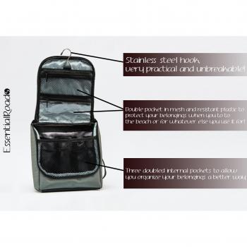 Bolso De Tocador Neceseres De Viaje Poliestere 100% y cremalleras YKK 2 Combinacion De Colores