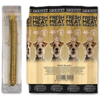 Arquivet Fresh meat dog snacks 8 sticks de pollo individual pack - 88 gr