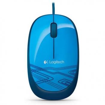 Logitech M105 Ratón con Cable USB, 3 Botones, Seguimiento Óptico 1000 DPI, Ambidiestro, PC/Mac/Portátil - Azul
