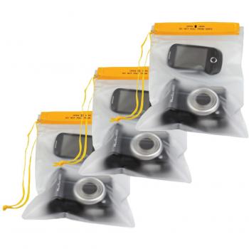Medium Waterproof PVC Pouch - 3 Pack (25 x 17 cm)