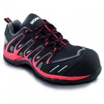 Zapato de seguridad ESD Workfit Trail Rojo Talla 37