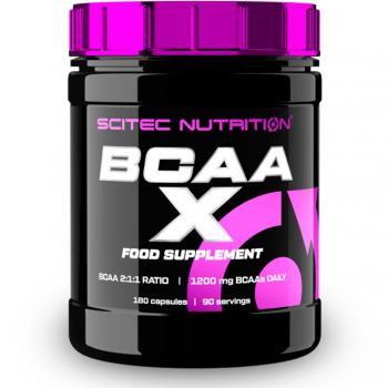 BCAA X - 180 Cápsulas de Aminoácidos de Cadena Ramificada (2:1:1) - Scitec Nutrition