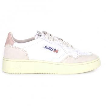 Autry Women's Medalist Low Vintage Sneakers - White/Pink Suede