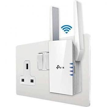 Extensor de Rango Wi-Fi 6 TP-Link RE505X AX1500 Doble Banda con Puerto Gigabit y Modo AP