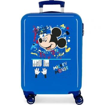 Disney Mickey Colour Mayhem Maleta de Cabina Rígida para Niños, 34L, Azul