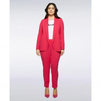 Pantalones rectos con aberturas en la parte inferior