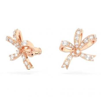 Swarovski Volta Rose Gold Bow Stud Earrings