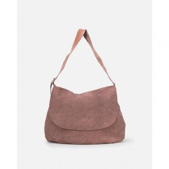 Bolso de hombro Arlee de piel marrón oscuro