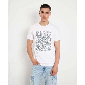 Camiseta Elástica con Logotipo Frontal Guess - Camiseta de Hombre con Logotipo Frontal