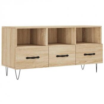 Soporte para TV de Madera Multicapa Roble Sonoma 102x36x50 cm