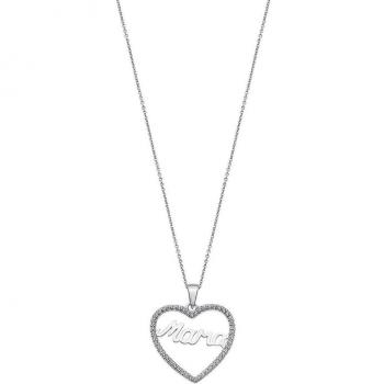 Collar Lotus Silver Mother's Love LP1813-1/1 con Corazones para Mujer en Plata