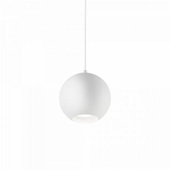 Lámpara colgante de techo Ideal Lux Mr Globe blanca 1 bombilla GU10 16cm