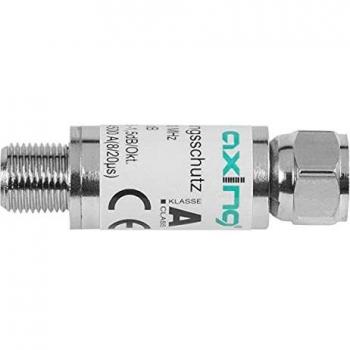 Dispositivo de Protección contra Sobretensiones Axing SZU 6-02 con Conector F para Instalaciones RTV-SAT