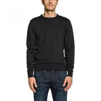Replay - Jersey de manga larga con cuello redondo para hombre, color grau
