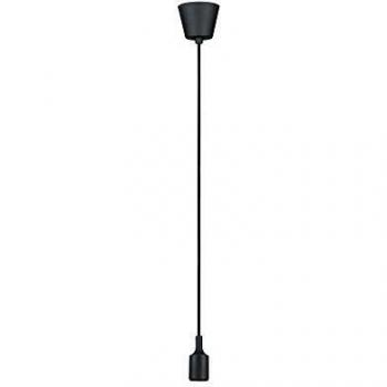 Lámpara Colgante Paulmann Ketil E27 IP44 1 Luz Máx. 20W Negro Silicona/Kunststoff
