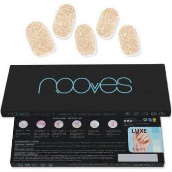 Nooves Shiny Gold Premium Glam Lámina Uñas Glitter Dorada 20uds