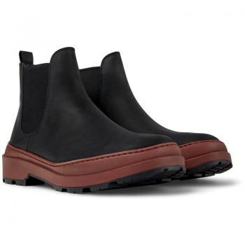 Botines de hombre Camper Brutus Trek con suela Michelin, color negro rojizo, talla 46
