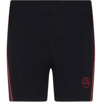 La Sportiva - Mallas de mujer Triumph Tight Short W Black/Hibiscus