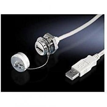 Prolongador USB A 0,5 m Rittal IP66/IP67 Montaje en Pared