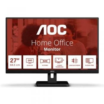 AOC Q27E3UAM 27 LED Quad HD 2560 x 1440 Pixeles 75Hz Monitor Negro