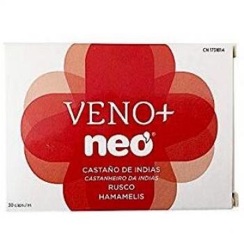NEO | Veno + | 30 Cápsulas | Ayuda a Reducir el Dolor, la Hinchazón, el Hormigueo o la Pesadez en las Piernas | Suplemento a Base de Castaño de Indias, Rusco y Hamamelis