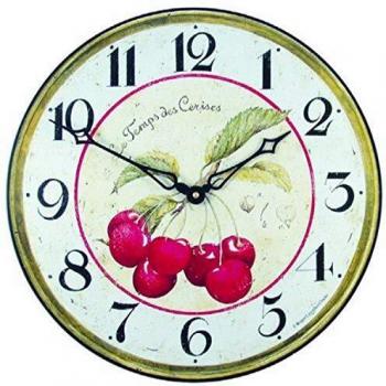 Roger Lascelles French Kitchen Wall Clock with Cherries Design
