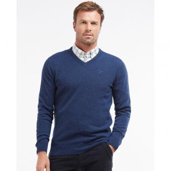 Jersey de hombre de lana con escudo bordado Barbour