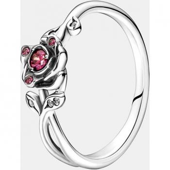 Anillo Disney x Pandora de plata - Rosa de la Bella y la Bestia