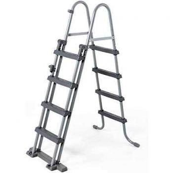 ESCALERA PARA PISCINA BESTWAY 58331 CON PELDAÑOS DE PLÁSTICO, ALTURA 122 CM