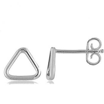 Córdoba Jewels |Pendientes en plata de Ley 925 con diseño Triangle Mini